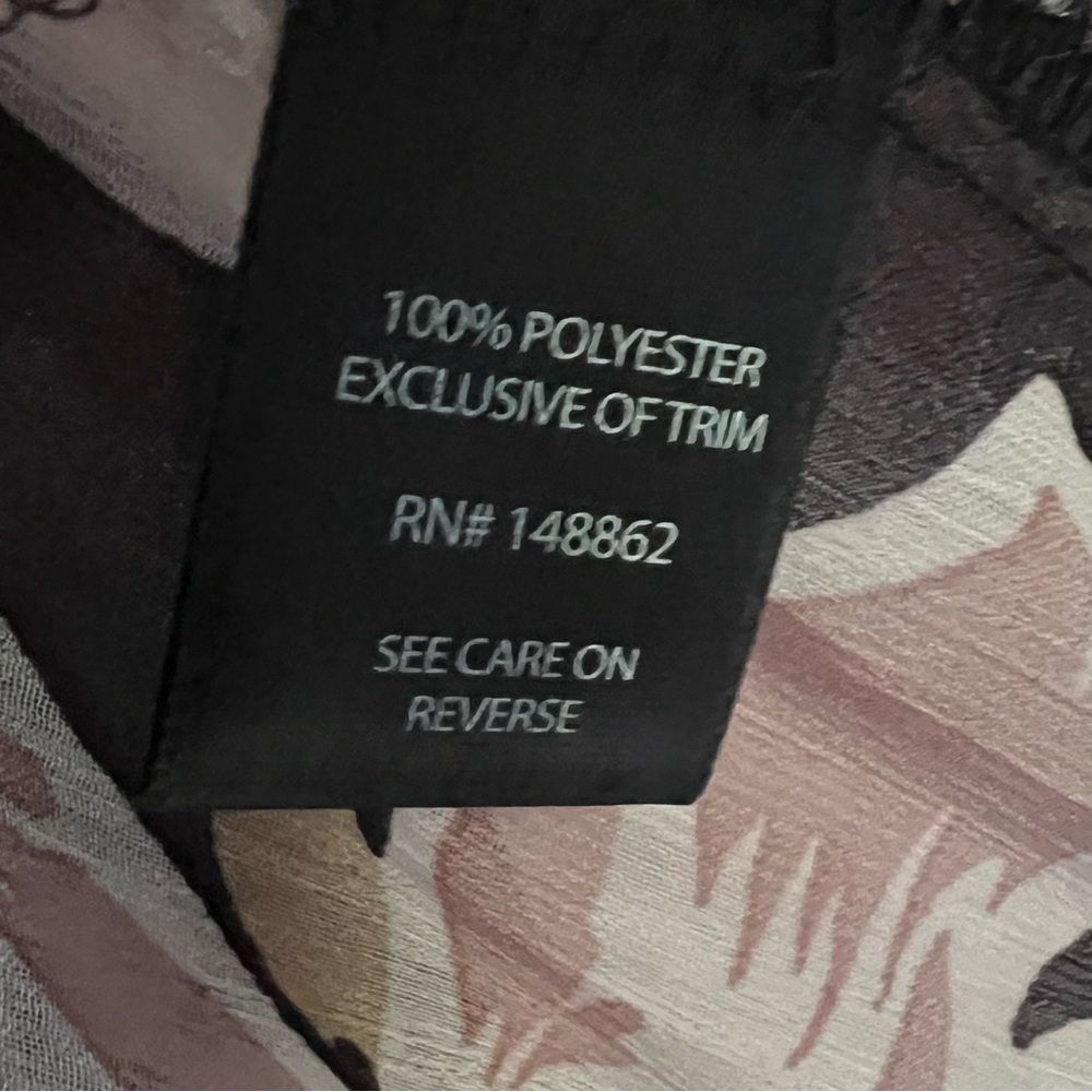 Torrid Black Sheer Floral Crochet Trim Long Kimono Top Cover-Up Robe Size 3/4 - Picture 7 of 11